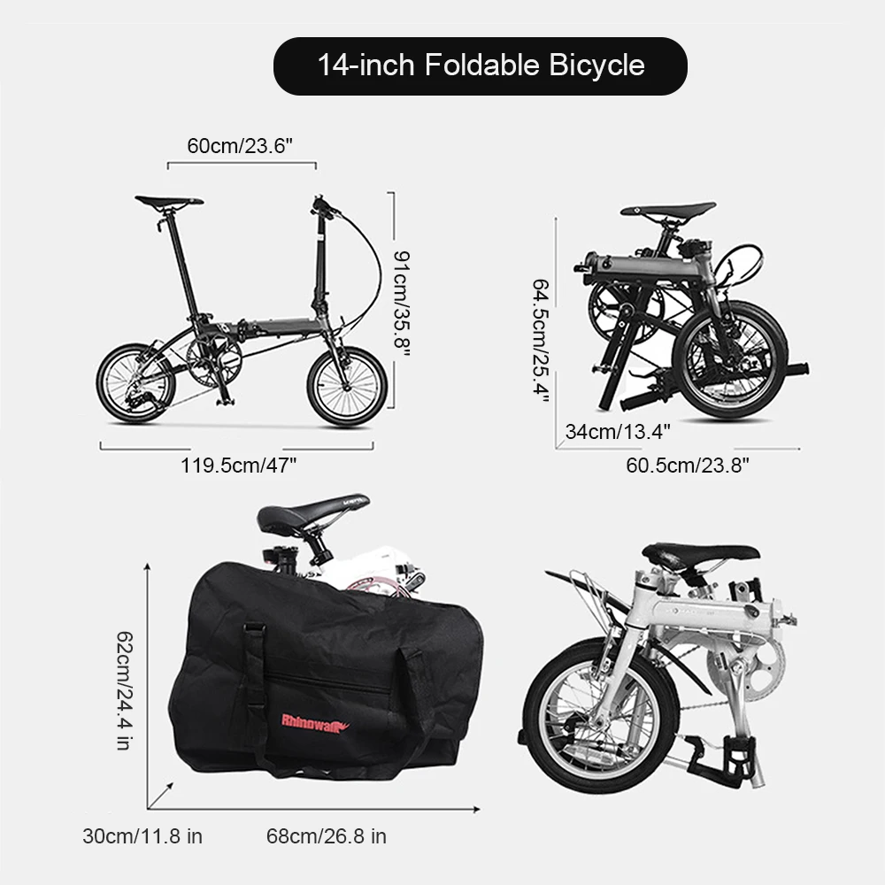 

Folding Bicycle Carry Bag Outdoor Cycling Carrying Travel-Case Transport Bike Bag for Car Air Travel Camping|14/16/20/26 inch