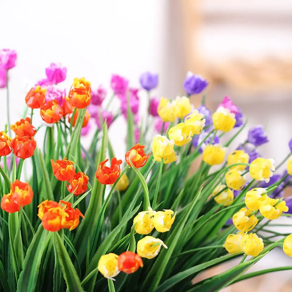 AsyPets пластиковые розы искусственные цветы для украшения дома на открытом воздухе