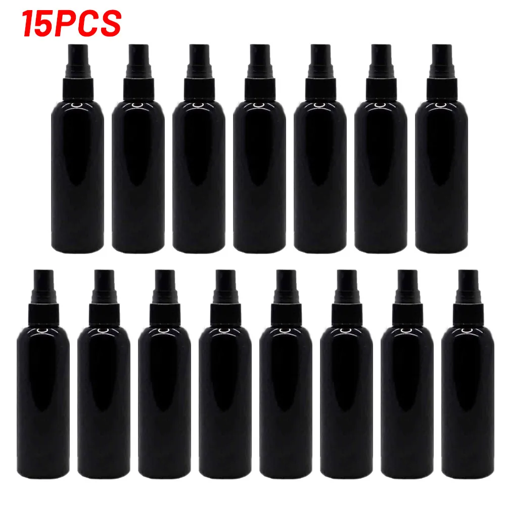 

Travel Spray Bottle 100ml 15pcs Black Cosmetic Empty Flower Water Make-up