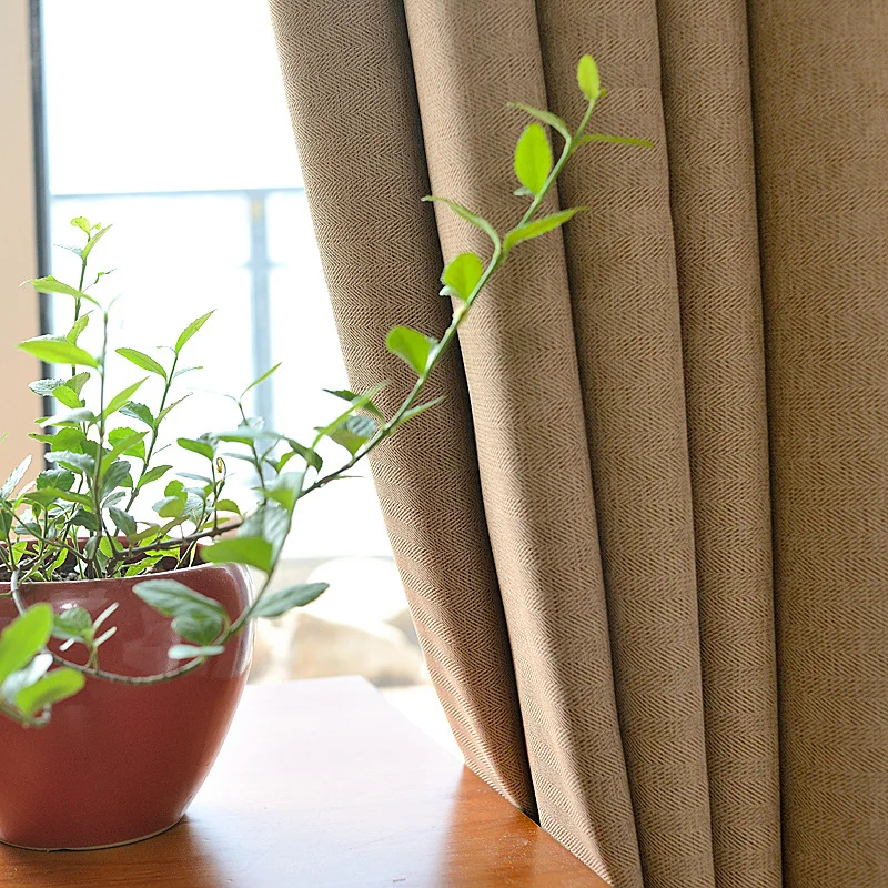 Современные шторы для гостиной столовой спальни минималистичный полный оттенок