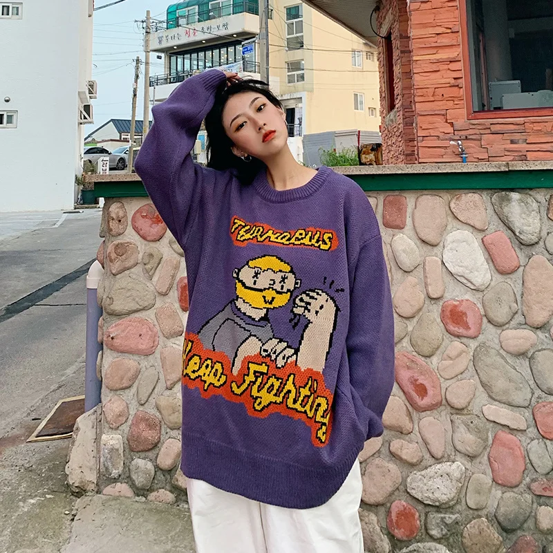 

Свитер женский свободный, весна-осень 2021