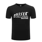 Эволюция боксерские трусы-боксеры, новинка, в виде смайлика; Забавные мужские для мужчин, футболка для мальчиков, новая летняя футболка с круглым воротом с короткими рукавами; Хлопковая Повседневная футболка с коротким рукавом