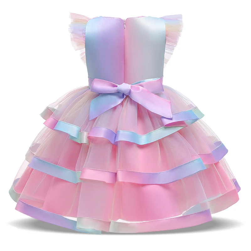 2022 красочное вечернее платье для девочек детские платья одежда принцессы на