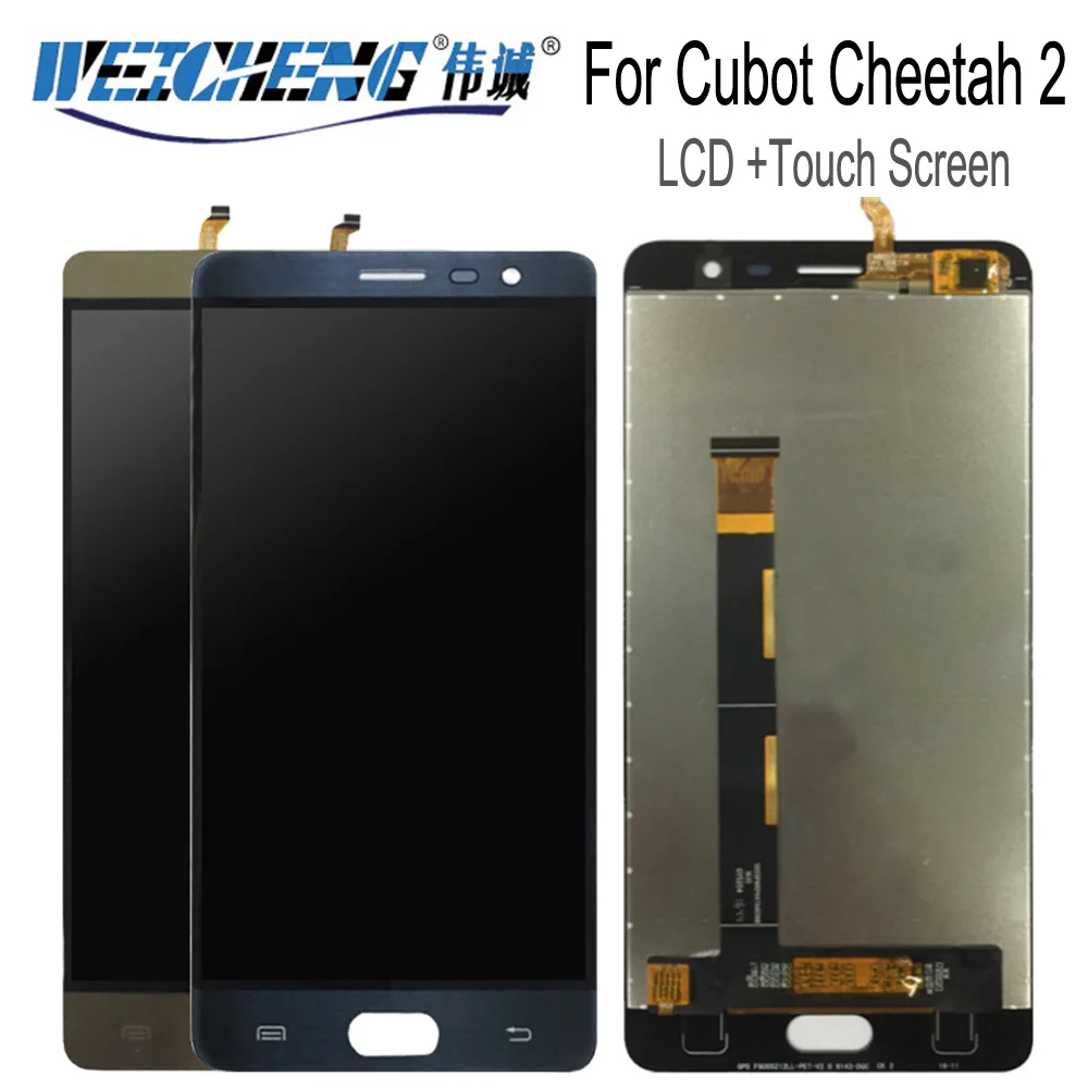 WEICHEN для Cubot Cheetah 2 LCD и кодирующий преобразователь сенсорного экрана в сборе Android 6 0