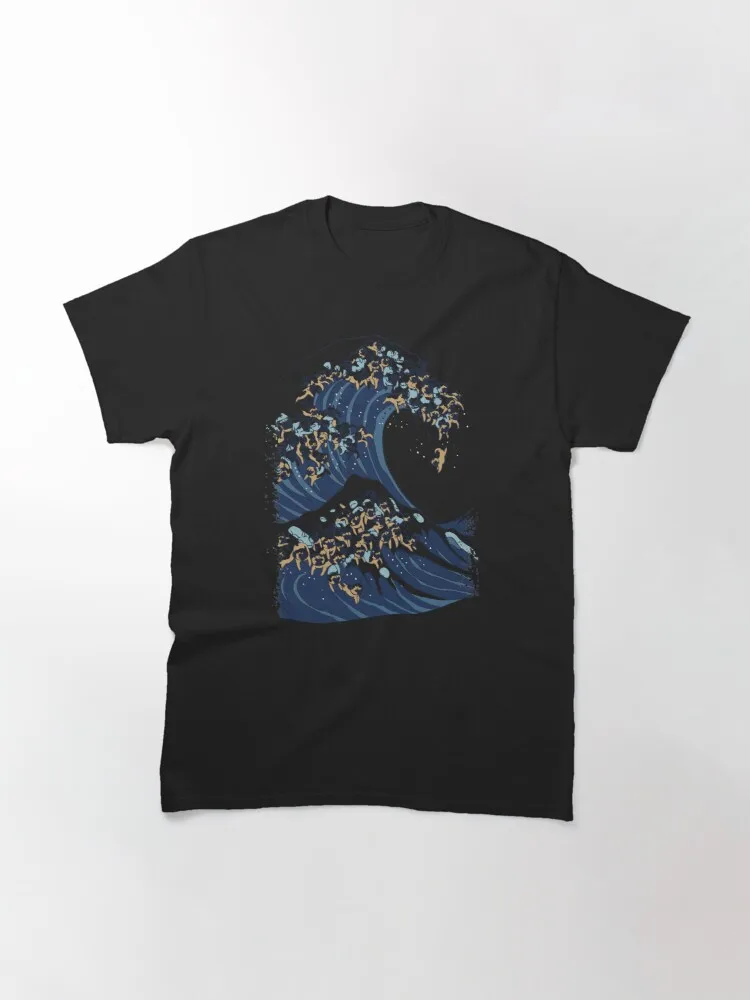 

Классическая футболка The Great Wave of Pug