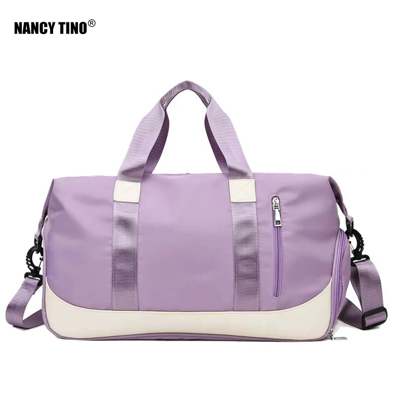 

NANCY TINO Dry Wet Fitness Bag Gym Bags Nylon Training Shoulder Men Bag Travel Sport Tas Yoga Gym Bag Swim Women Gymtas Bag