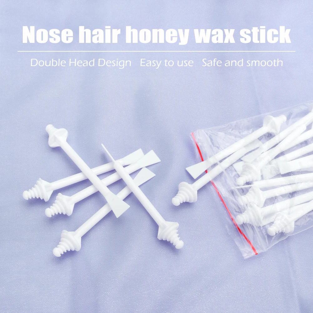 

10/30PC Portable Nasal Hair Removal Stick Smear Wax Stick Disposable Hair Removal Rod Nose Ear Trimmer Hair Shaver for Men&Women