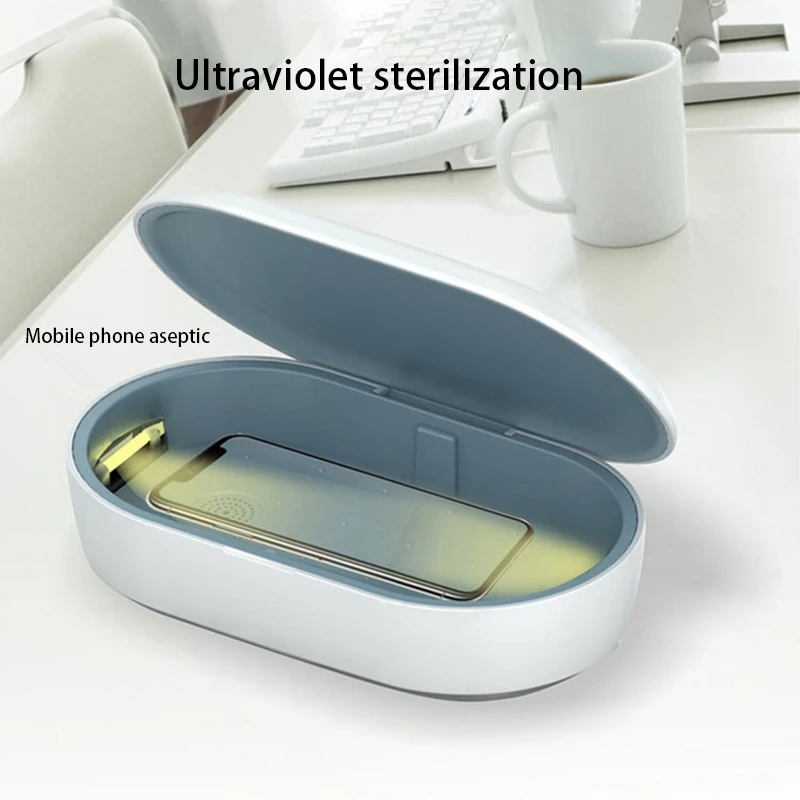 

2 Pcs UV Disinfection Box LED Disinfection Device, Ultraviolet Light Disinfection Box Cleaning Tool for Nail Nippers,Tweezers &