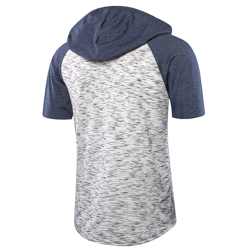 Мужская футболка с коротким рукавом шапкой модная повседневная мужская