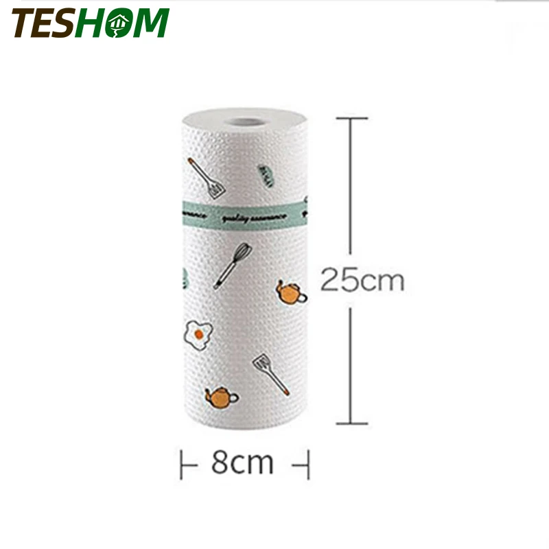 1 рулон чистящих салфеток нетканый материал ленивые тряпки мокрое и сухое