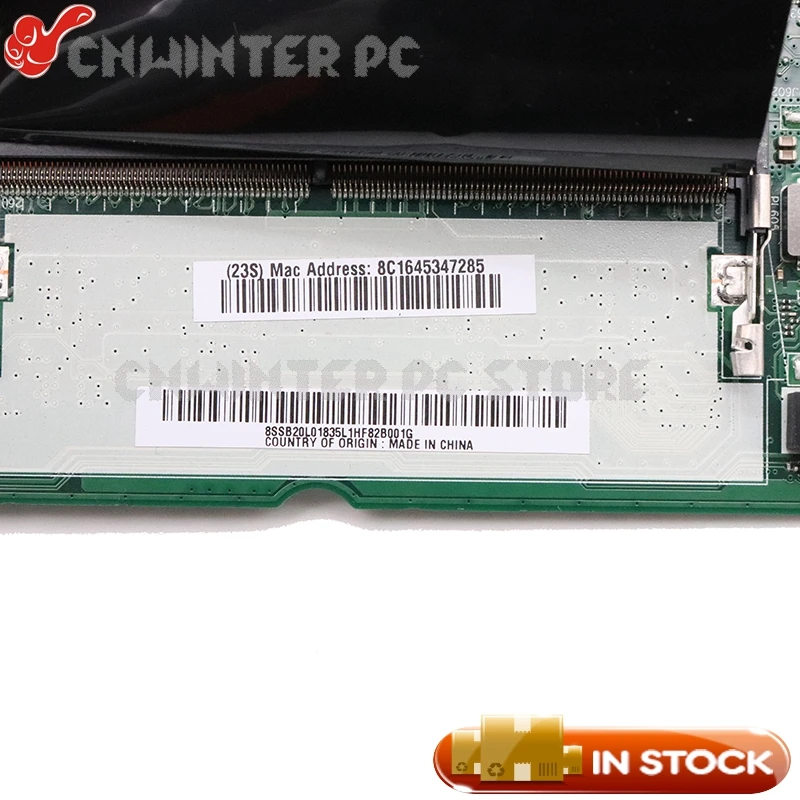 FRU:02HL825 01LV609 02HL824 02HL827 NM-B471 материнская плата для ноутбука Lenovo ThinkPad T480S SR3LC I7-8550U CPU MX150