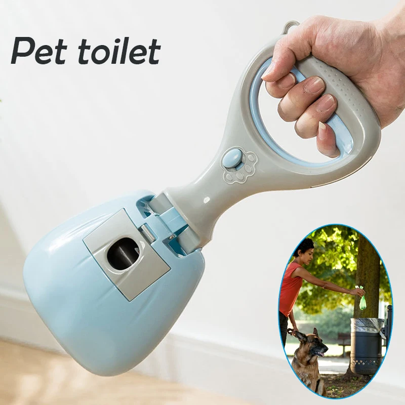 

Dog Poop Picker with Bag Storage Case Animal Shovel Poop Clamp for Medium and Large Dogs Go Out To Pick Up