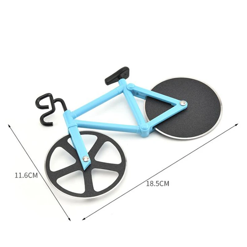 

Cute Bicycle Pizza Cutter Roller Stainless Steel Plastic Bicycle Food Roller Pizza Cutter Slicer Kitchen Gadgets