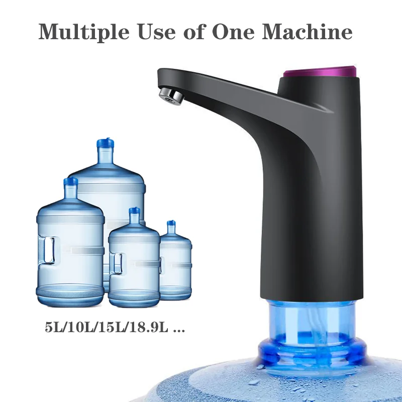 

HiPiCok Water Dispenser USB Water Pump 19 Liters for Bottle Mini Automatic Electric Water Gallon Bottle Pump Drink Dispenser