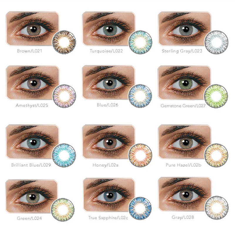 Цветные контактные линзы красивый ученик Хэллоуин Косплей 3 тона серии для