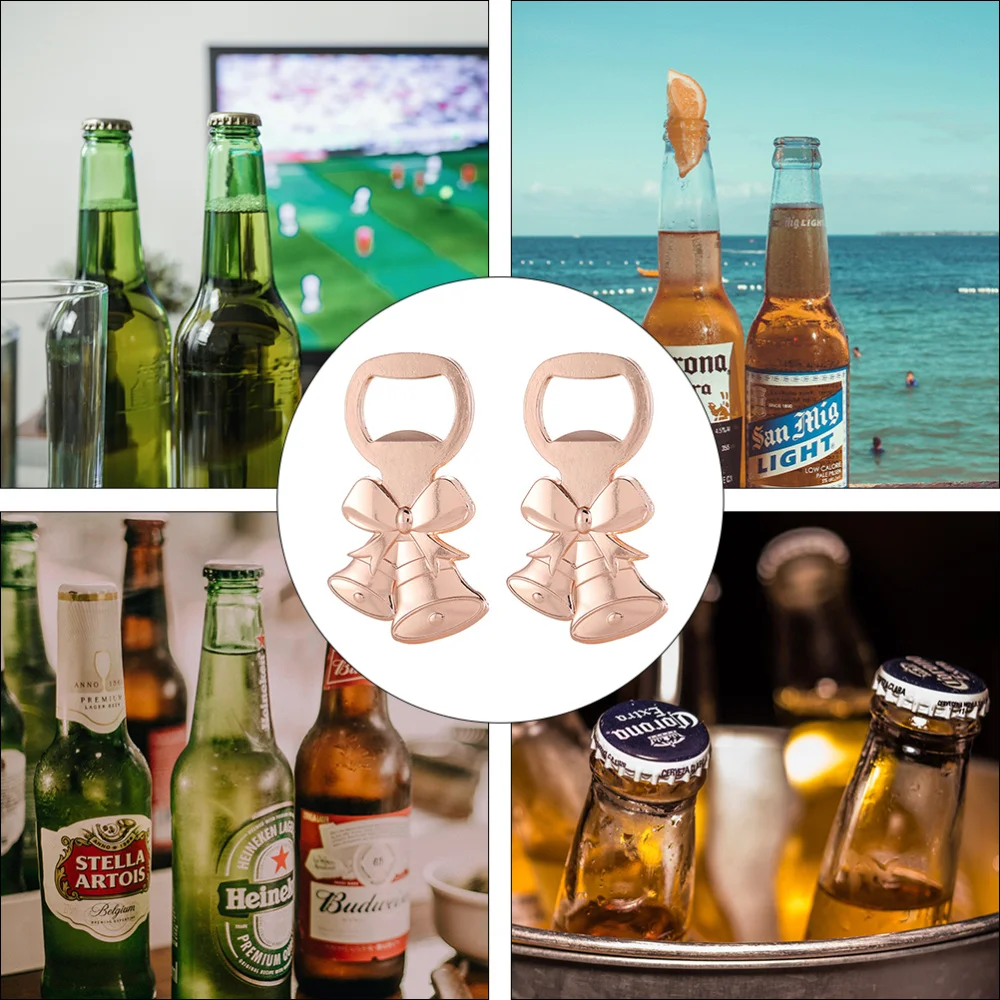 2 шт. в форме рождественских колокольчиков дизайнерская пивная открывалка пива