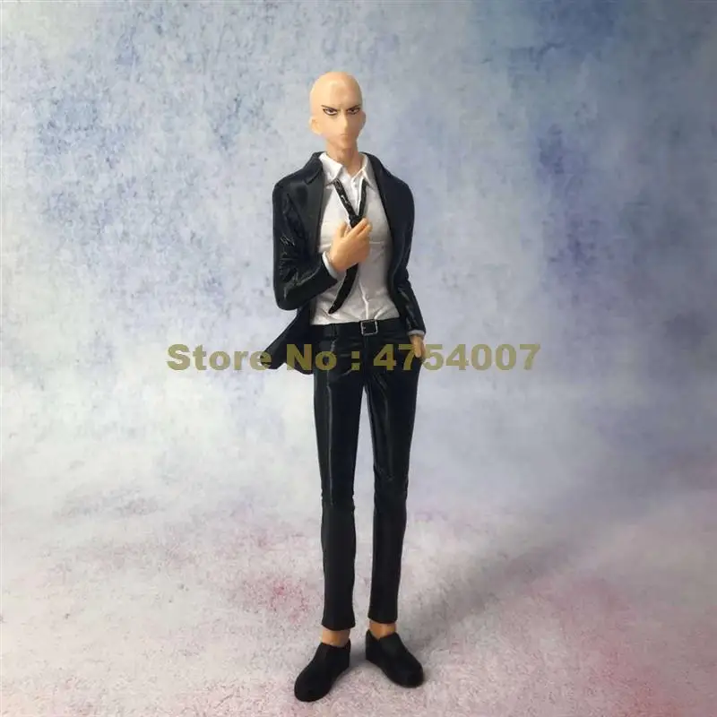 Аниме one punch man Сайтама мастер красивый черный костюм ПВХ экшн фигурка