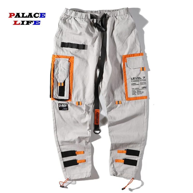 

Harajuku Multi Pockets Cargo Jogger Harem Pants Men Hip Hop Fashion Casual Track Trousers Streetwear Hipster Sweatpants