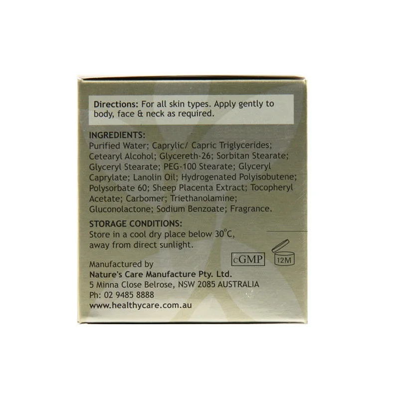 Здоровый Уход ланолиновый крем с овечьей плацентой 100 увлажняющий уход за кожей