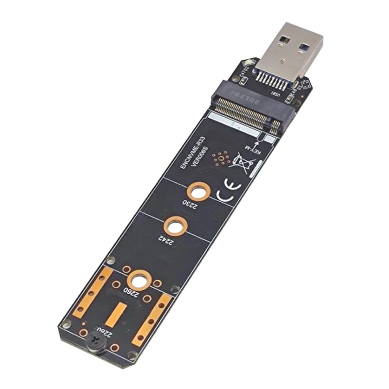 

Корпус для жесткого диска USB3.1-NVME SATA, двухпротокольный M.2 NGFF Протокол к порту RTL9210B