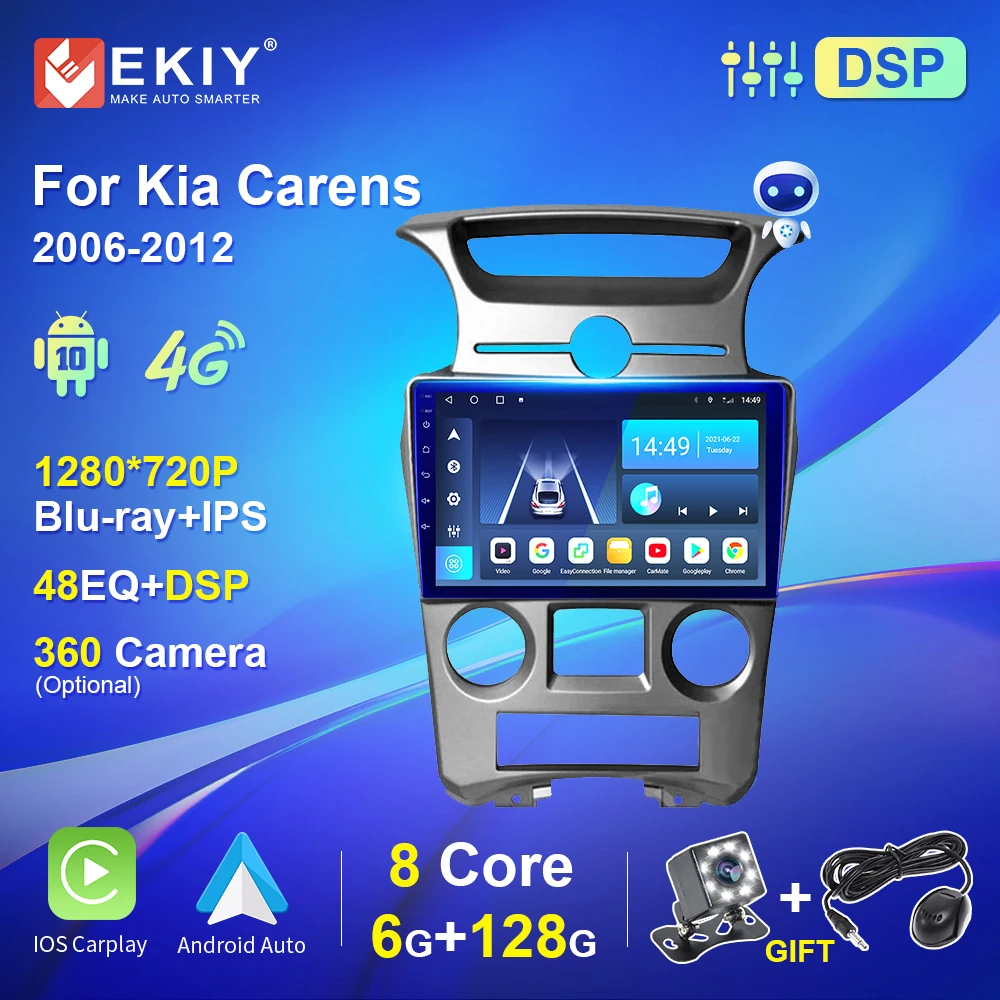 

Car Radio Multimedia Video Player For Kia Carens 2006-2012 Autoradio Android No 2 din DSP Auto Blu-ray IPS Screen Audio for Cars