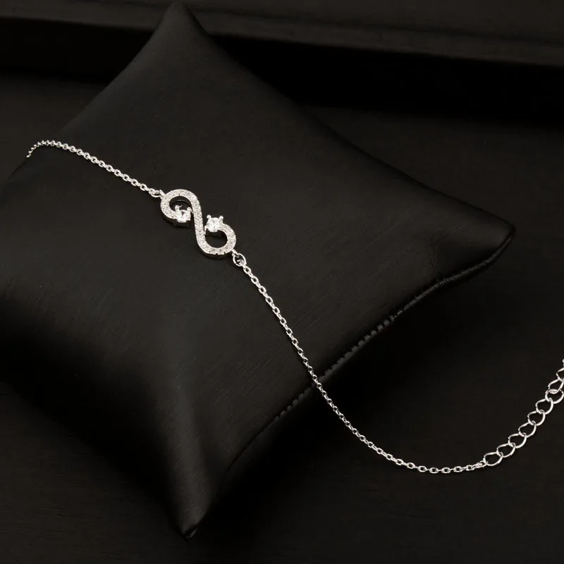 SINLEERY шикарный браслет дружбы с бантом розовое золото серебряный цвет цепочка