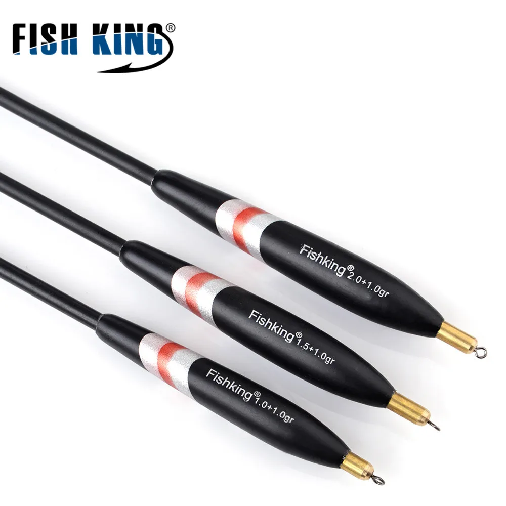 FISH KING 3 шт./упак. Баргузинский поплавок для пихты 1 0 + г/1 5 г/2 г Боббер ловли карпа