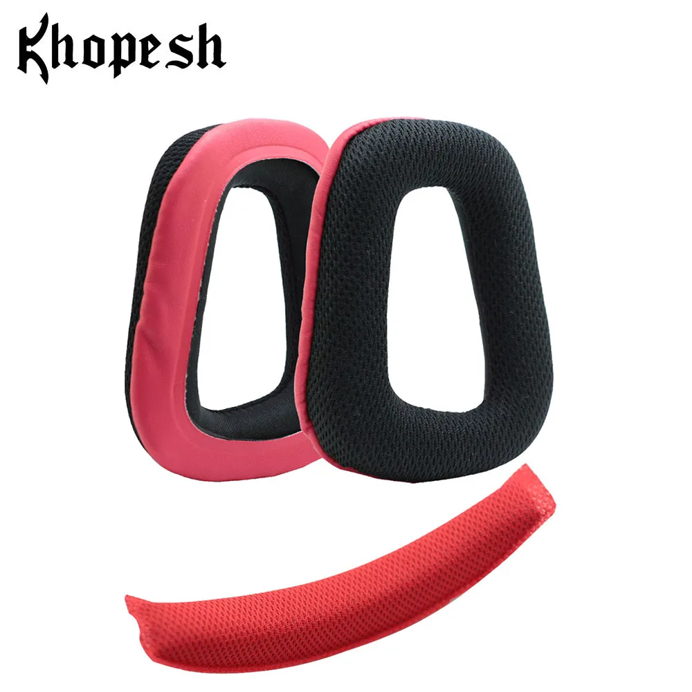 earpads headband Khopesh наушники вкладыши для логитек G930 оголовье подушечки для наушников для логитек G430 Запчасти для наушников амбушюры подушки - Цвет: earpads headband