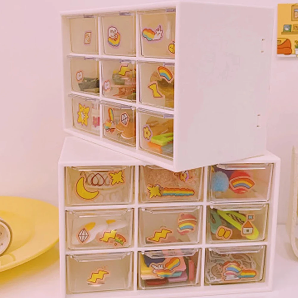 Новая Пыленепроницаемая коробка для хранения ящиков настольная канцелярская