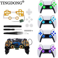 ps5 thumbsticks face buttons dtf led kit 6 colors luminated d pad for ps5 controller electronic machine accessories