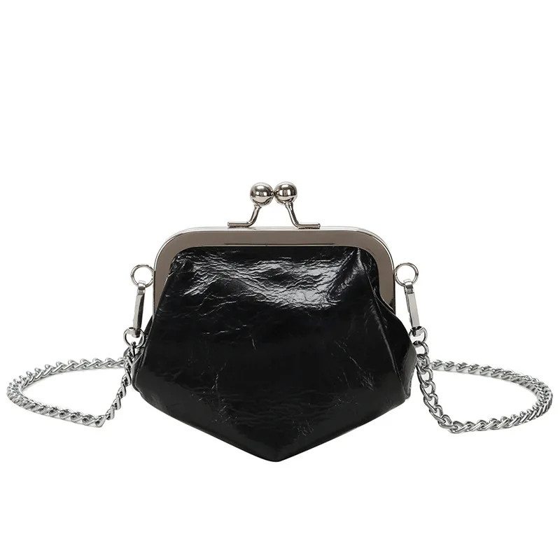 Женская вечерняя сумочка серебристо черного цвета Свадебный Мини клатч с