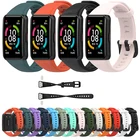 Сменный спортивный силиконовый ремешок для наручных часов, регулируемые ремешки для часов Huawei Band 6 honor band 6