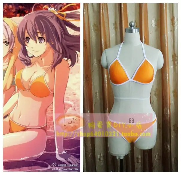 

Anime Eiyuu Densetsu The Legend of Heroes Rixia Mao Cosplay Bikini Custom Swimsuit Cosplay Costumes for Women Girls Summer