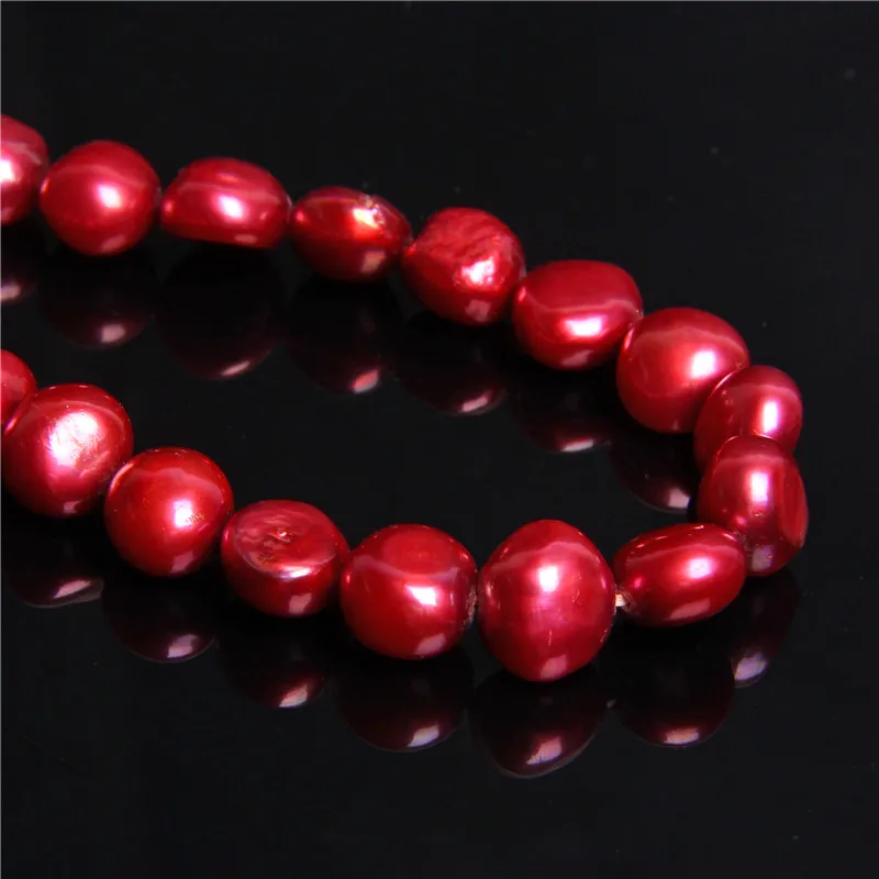 9 10 мм красные жемчужные бусы для изготовления ювелирных изделий женские