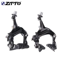 ztto 1 set bicycle brake racing bicycle road dual pivot brake aluminum side pull caliper front rear with brake pads