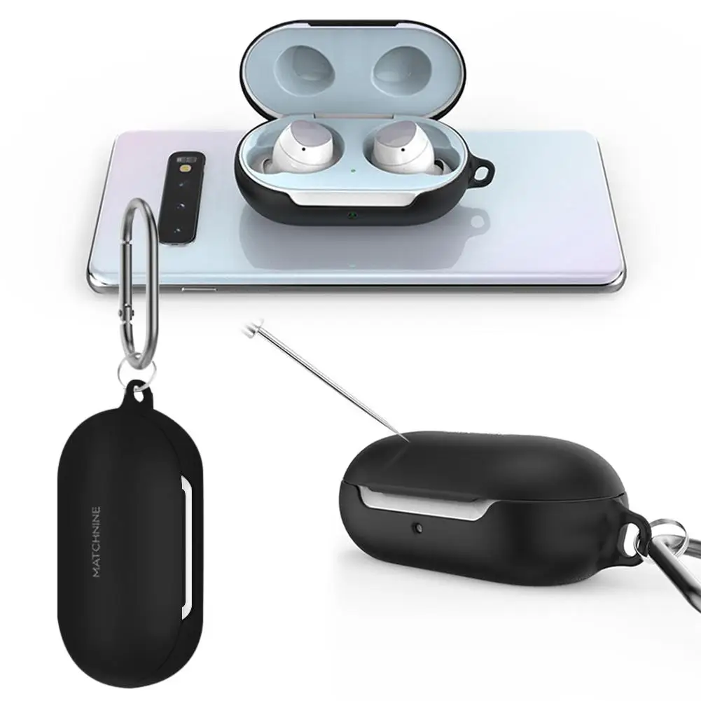 Силиконовый чехол книжка для наушников с защитой от падения водонепроницаемый