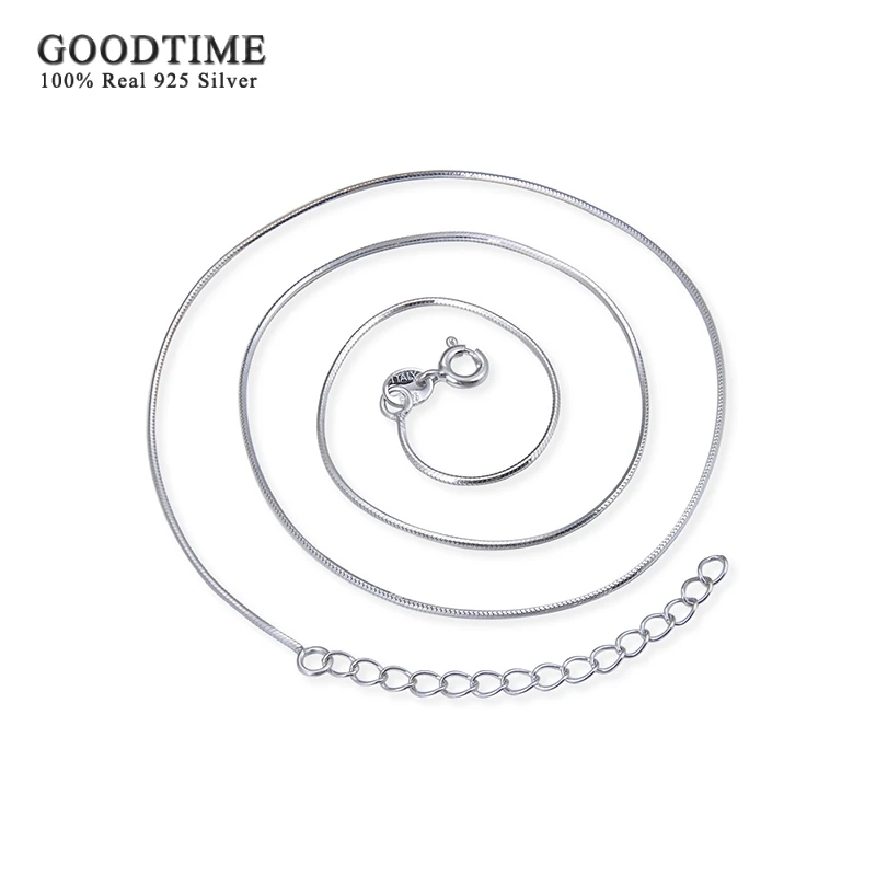 Женская цепочка из серебра 925 пробы со змеиным плетением | Украшения и аксессуары