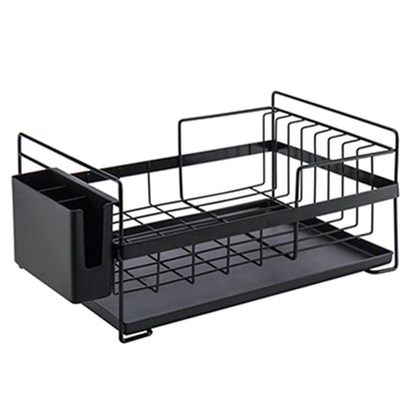 

Kitchen Storage Organizer Dish Drainer Drying Rack Kitchen Sink Holder Tray For Plates Bowl Cup Tableware Shelf Basket