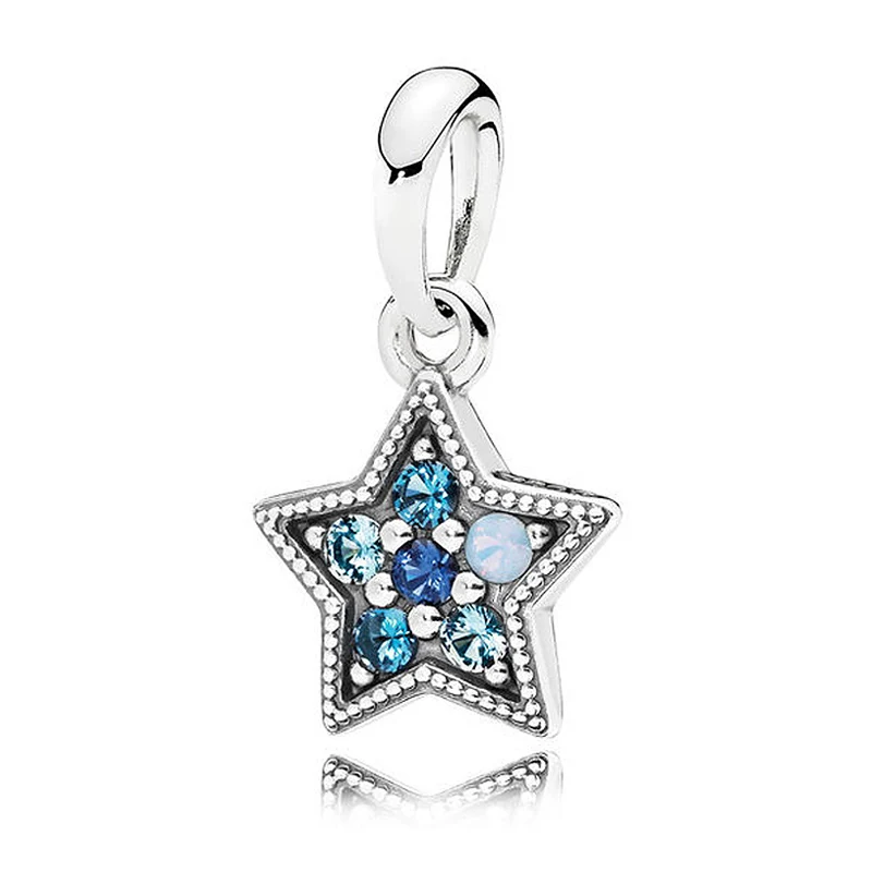 

Браслет из серебра 925 пробы с разноцветными кристаллами, подвеска-Шарм