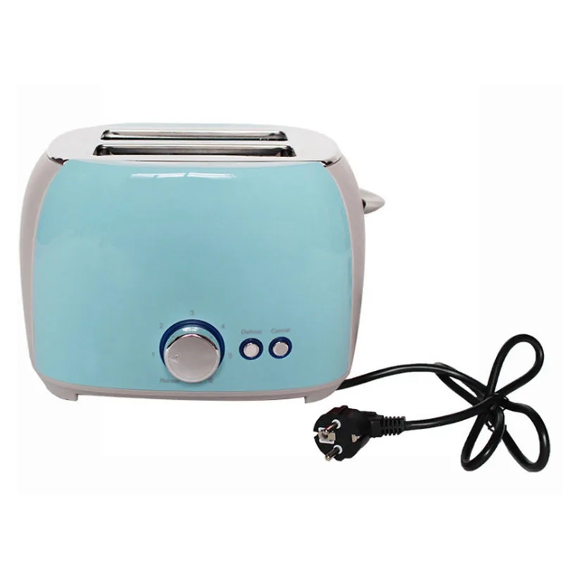

Bread Toaster 2 Slice Stainless Steel Electric Automatic Bread Maker Baking Machine Toast Grill Oven Household For Breakfast