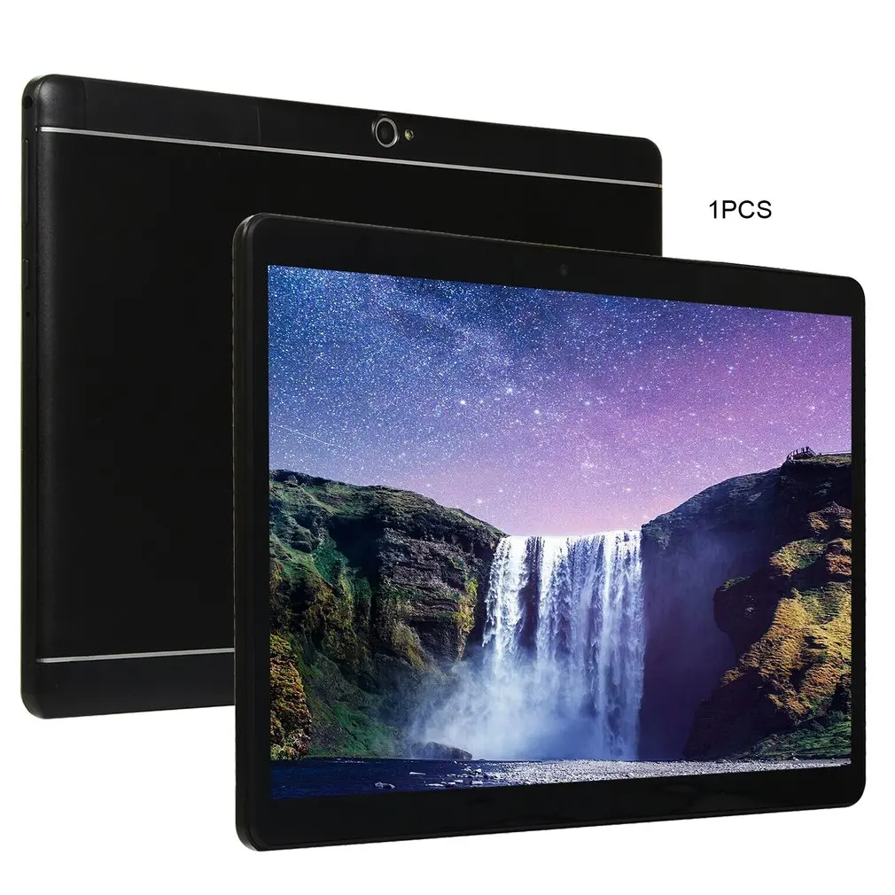 KT107 планшет с круглым отверстием 10,1 дюймов HD большой экран Android 4,10 версия модный портативный планшет 1G+ 16G черный планшет