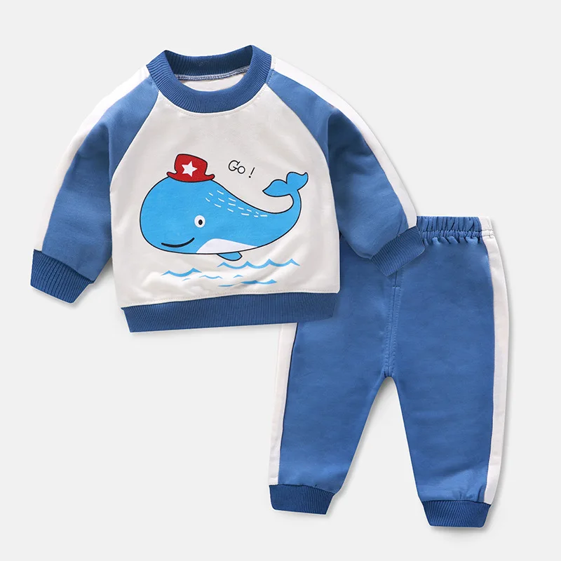 

Children 's Sweatshirt Suit Boys and Girls Spring and Autumn Outerwear Clothes Fashion Long Sleeve Suit Leisure Trendy Child