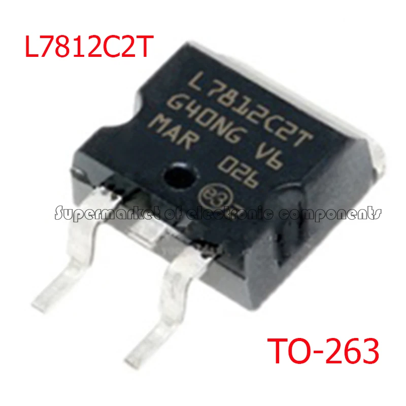 10 шт. трехклеммный регулятор L7812CD2T TO 263 L7812 7812 L7812C2T TO263 12 в SMD новый оригинальный IC