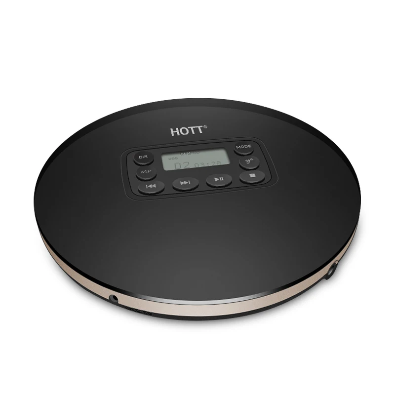 Портативный CD-плеер HOTT с ЖК-разъемом для наушников противоскользящий