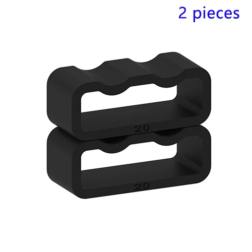 2 pieces ECSEM Смарт-часы ремешок хранитель для Garmin Vivomove HR/Forerunner 645 музыка силиконовая Резина Замена для Amazfit A1608 20 мм - Цвет: 2 pieces