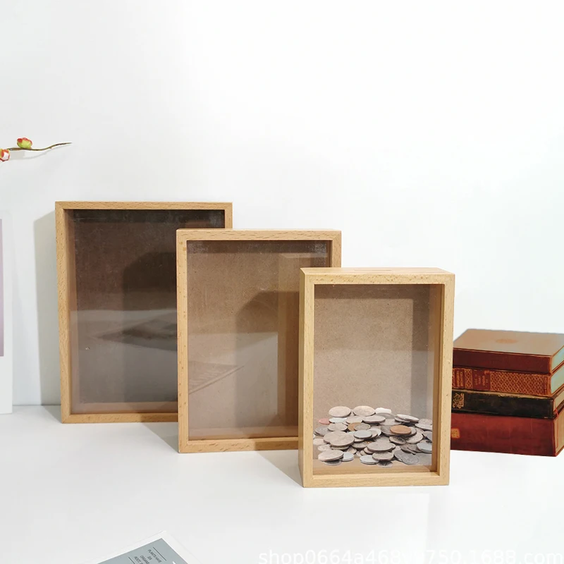

DIY Wood Picture Frames Coin Collection Photo Frame Plant Specimen Frame for Pressed Flowers Dried Leaf Display Table Decoration