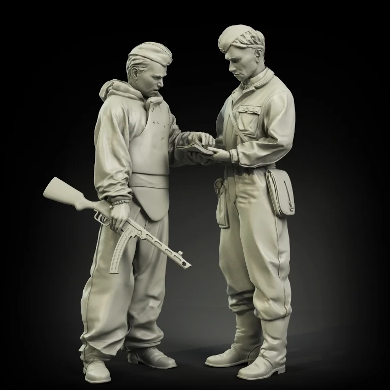 

1/35 фигурка модели из смолы GK, несобранный и Неокрашенный комплект