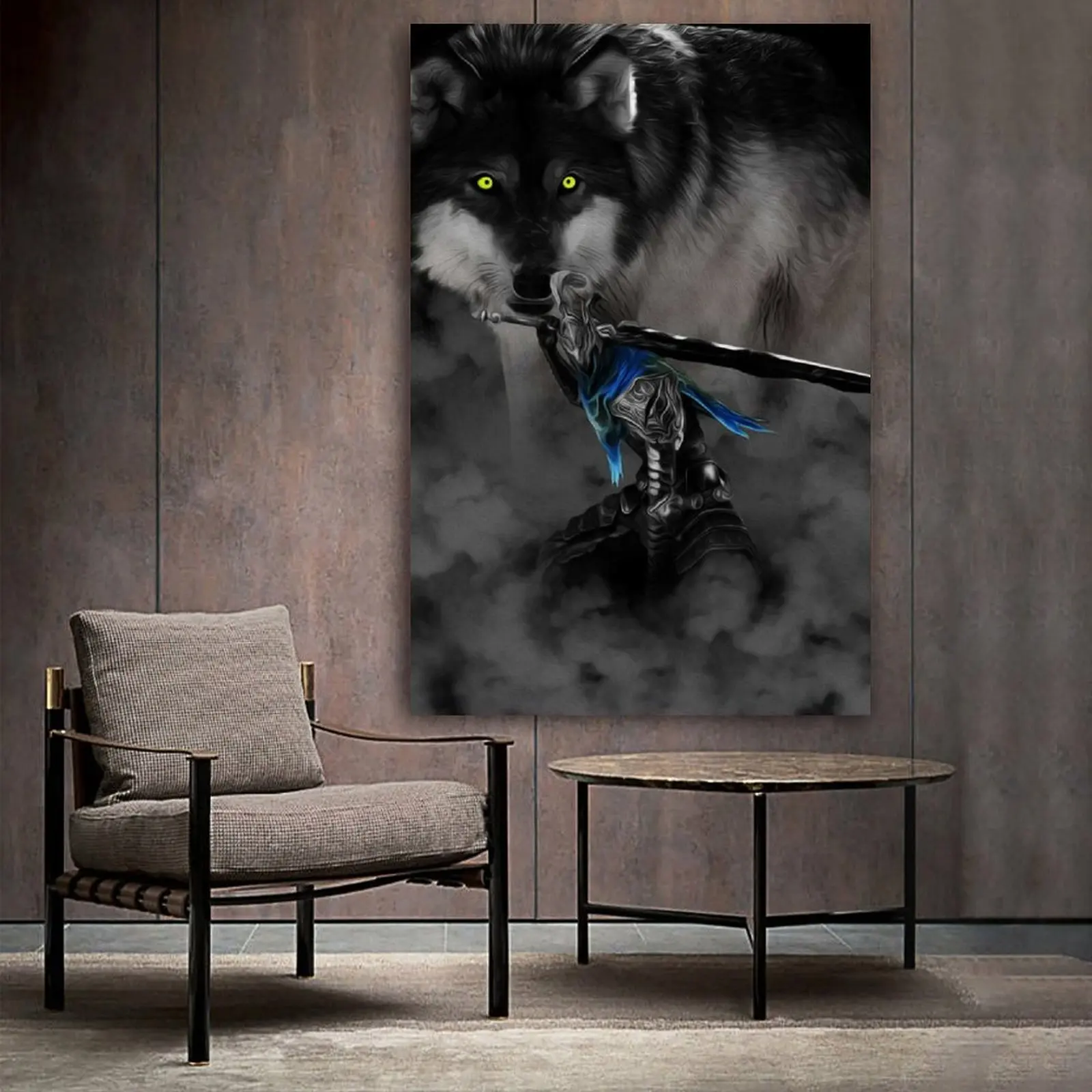 

Artorias And Sif Poster Painting Canvas Prints Bedroom Large home decor Wall Art Picture canvas wall