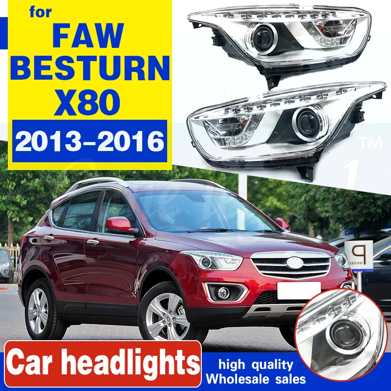 

Автомобильный Стайлинг для FAW BESTURN X80 2013-2016 светодиодные фары BESTURN фары DRL линзы Однолучевые H7 HID ксеноновые автомобильные аксессуары