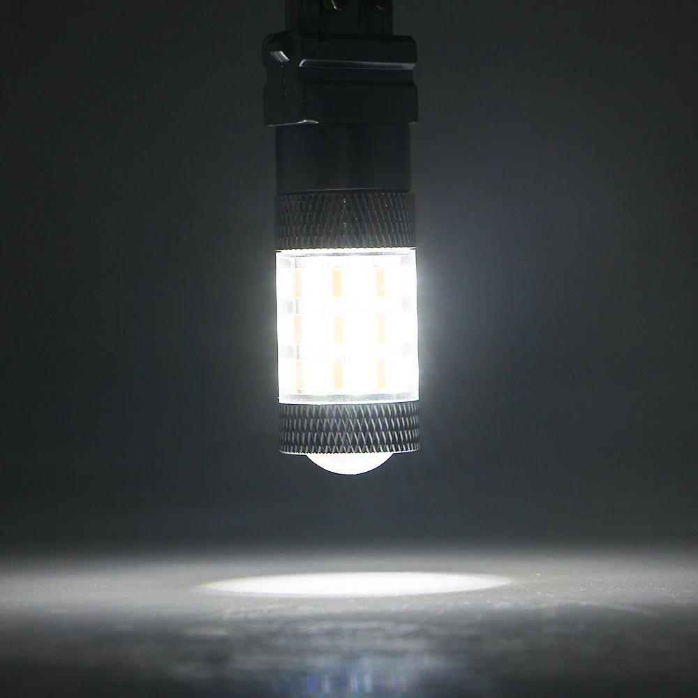 2 шт. 12 В T20 7443 лампочка 60 SMD белый и янтарный Двойной Функция 4014 светодиодный лампочка Автомобильная стоп сигнальная лампа обратный конец лампы передние поворотные
